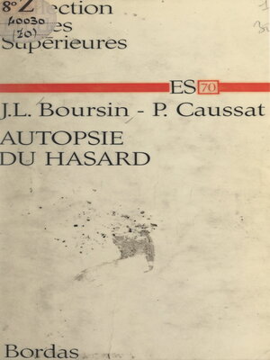 cover image of Autopsie du hasard
